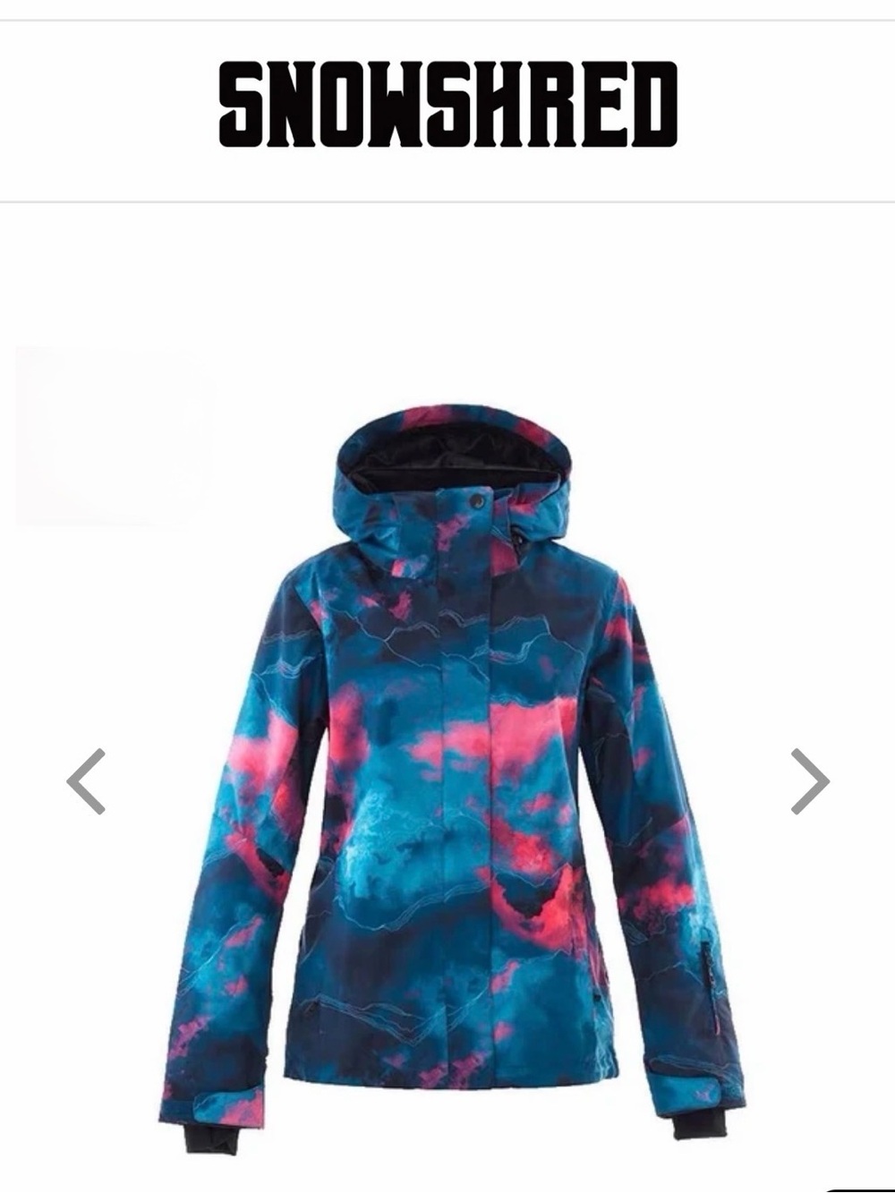 Women's Smaining SMN Winter Fashion Snow Graffiti Ski Jacket, Size Small